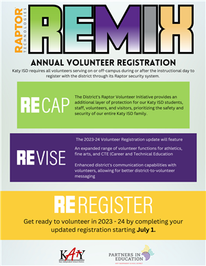 Annual Volunteer Registration starts July 1.